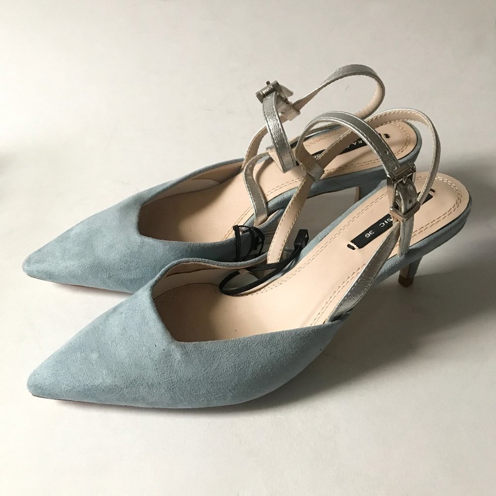 Zara | Suede Slingback heels